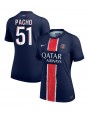 Billige Paris Saint-Germain Willian Pacho #51 Hjemmedrakt Dame 2024-25 Kortermet